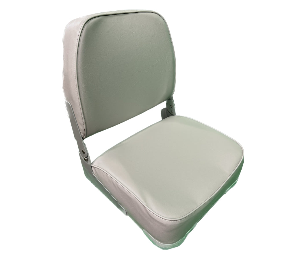 Low-Back Folding Boat Seat (Gray)