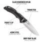 Buck Knives | 285 Bantam® BLW Knife | Stainless Steel Pocket Knife | Folding Knife | Hunting, Camping and Outdoors | Lifetime Warranty | Heat Treated | Black Color |  BK0285BKS