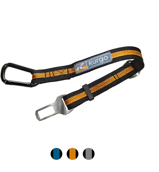 KURGO Direct to Seatbelt Tether - Black/Orange