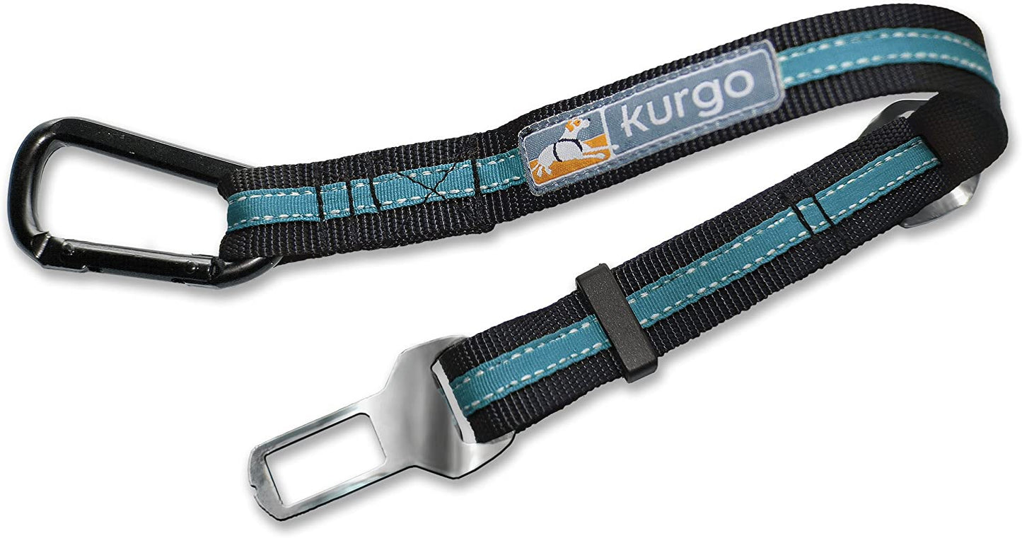 KURGO Direct to Seatbelt Tether - Coastal Blue