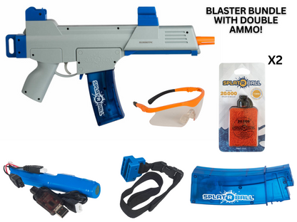 SplatRball Certified Blaster Bundle WITH DOUBLE AMMO! (Gel Blaster + 2 Ammo 40,000Pcs) SRB400-SUB Water blaster; splat ball gun; blaster; toy; Gift, Bundle, bundle deals, ammo deals, Splat R Ball, SplatRball, splat r ball, gel blaster, water blaster, water gel blaster, wter gun, outdoor fun