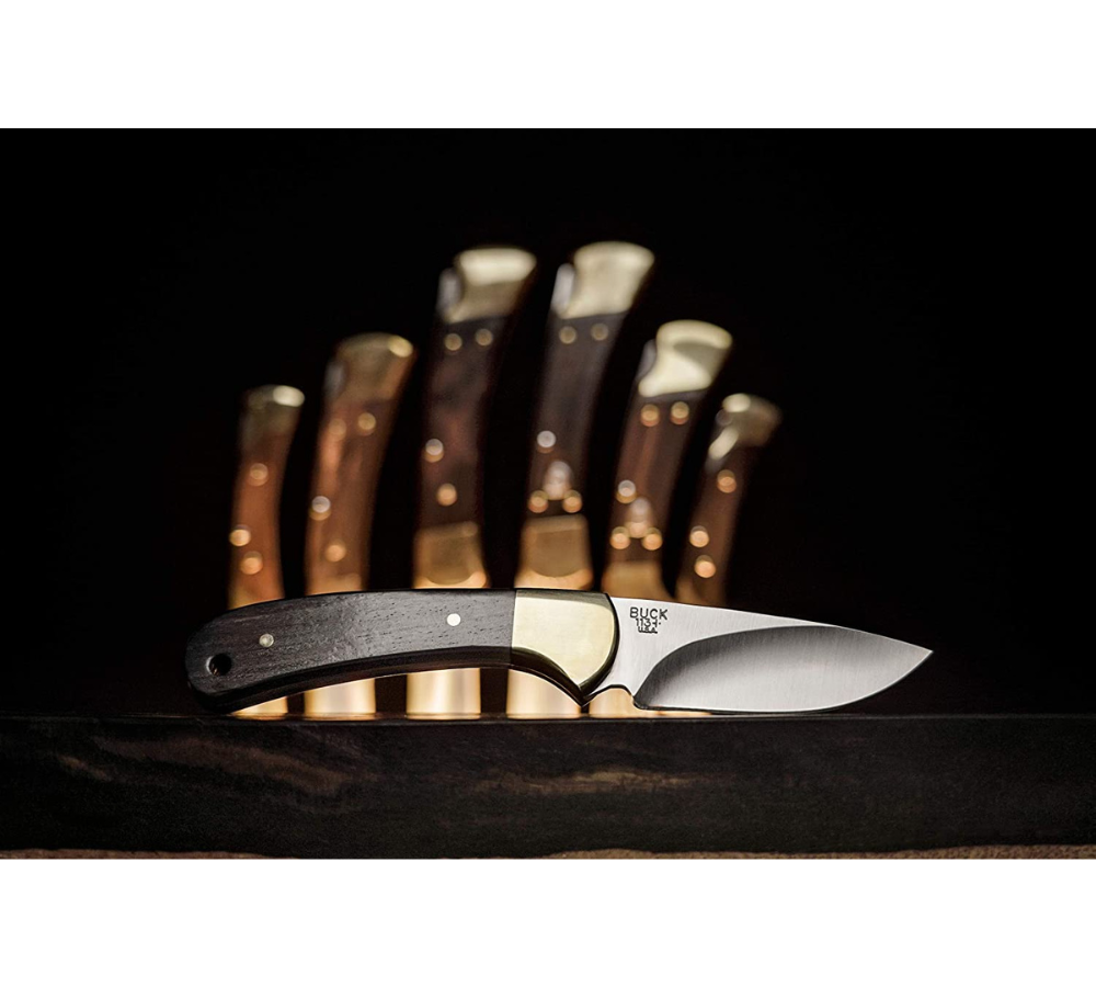 Buck Knives | 113 Ranger Skinner Knife | Hunting, Camping and Outdoors | Genuine Leather Sheath | Made In USA | Lifetime Warranty | Heat Treated | 0113BRS-B