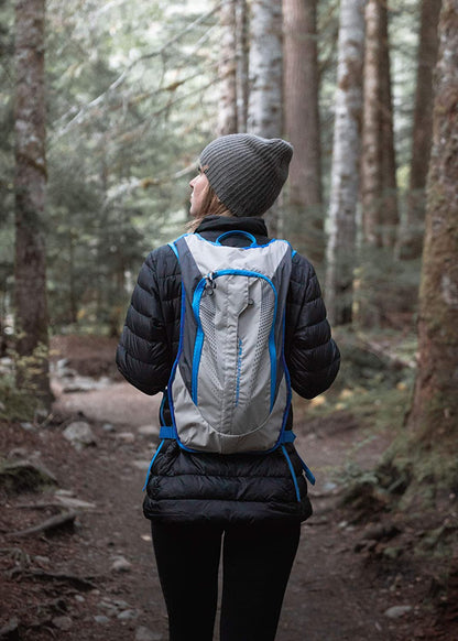 ALPS Mountaineering Hydro Trail Day Backpack 10L, Gray/Blue - AL6021033