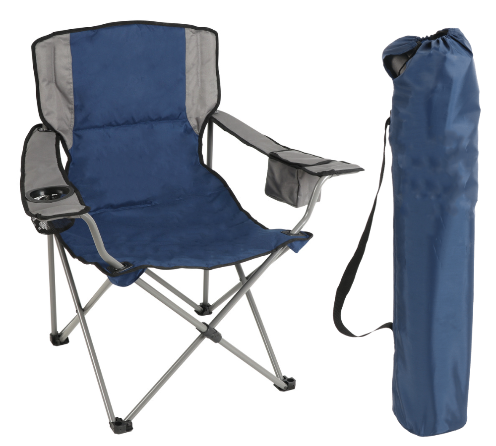 BDO-A03 Canadian Shield Oversized Camp Chair- Blue-Grey