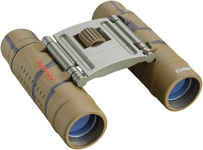 Tasco Essentials Roof Prism Roof MC Box Binoculars, 10 x 25mm, Brown Camo, Model:168125B - BH168125B