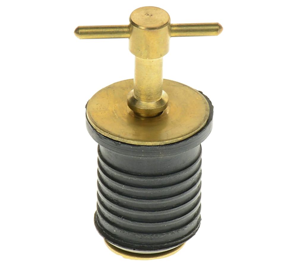 1" Snapping Drain Plug (Brass)