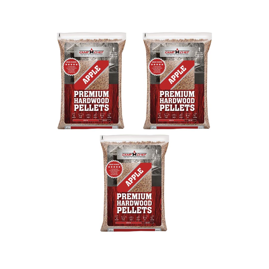 Camp Chef Orchard Apple BBQ Pellets (3 Bags) - PLAP3X