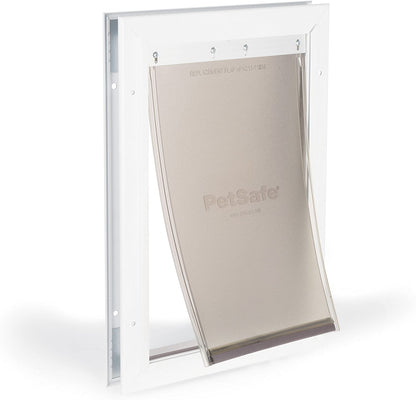 PetSafe Medium Freedom Aluminum Pet Door, Premium White - PPA00-10860