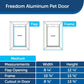 PetSafe Medium Freedom Aluminum Pet Door, Premium White - PPA00-10860