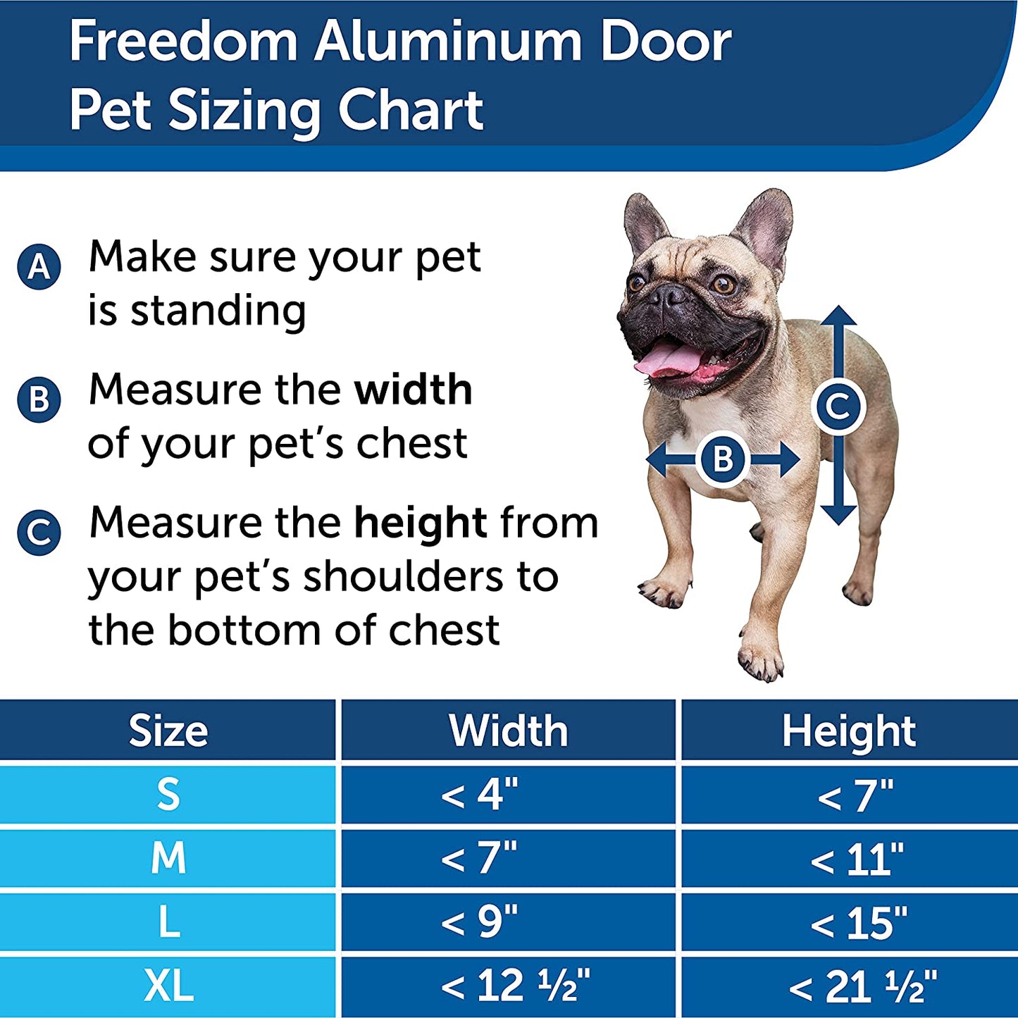 PetSafe Freedom Aluminum Pet Door for Dogs and Cats, Large, White, Tinted Vinyl Flap - PPA00-10861