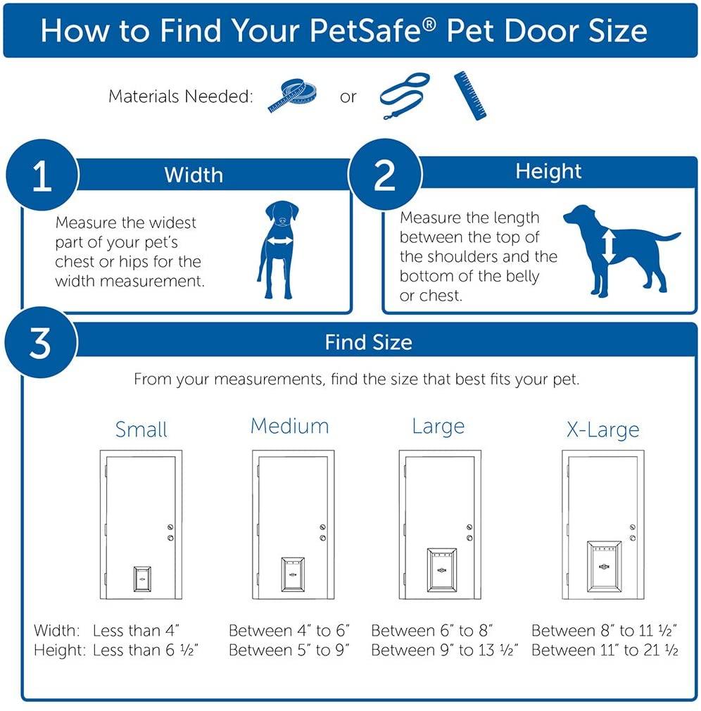 PetSafe Freedom Aluminum Pet Door for Dogs and Cats, Large, White, Tinted Vinyl Flap - PPA00-10861