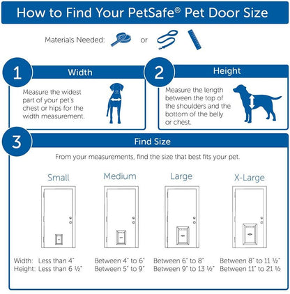 PetSafe Freedom Aluminum Pet Door for Dogs and Cats, Large, White, Tinted Vinyl Flap - PPA00-10861