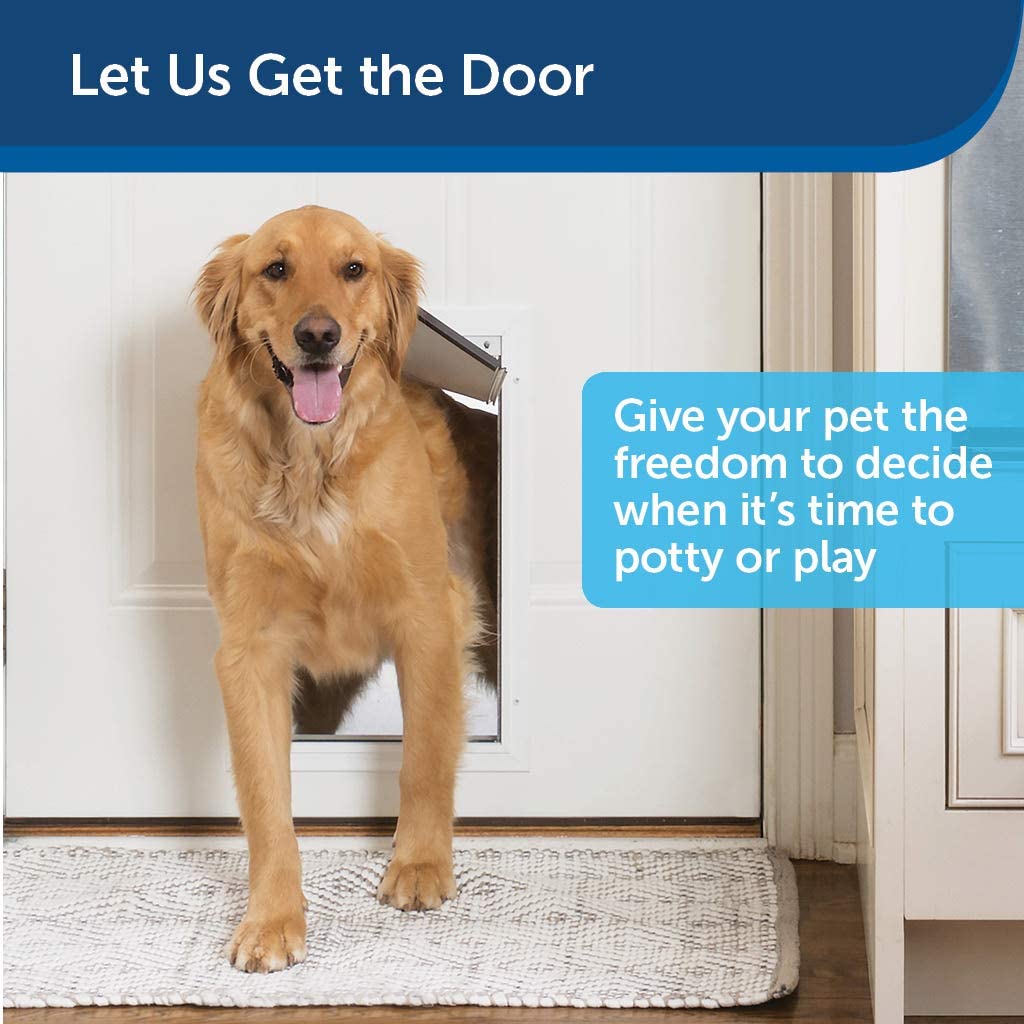 PetSafe Freedom Aluminum Pet Door, White, Extra-Large - PPA00-10862