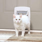 PetSafe 4-Way Locking Cat Door, Exterior/Interior, White - PPA00-11325