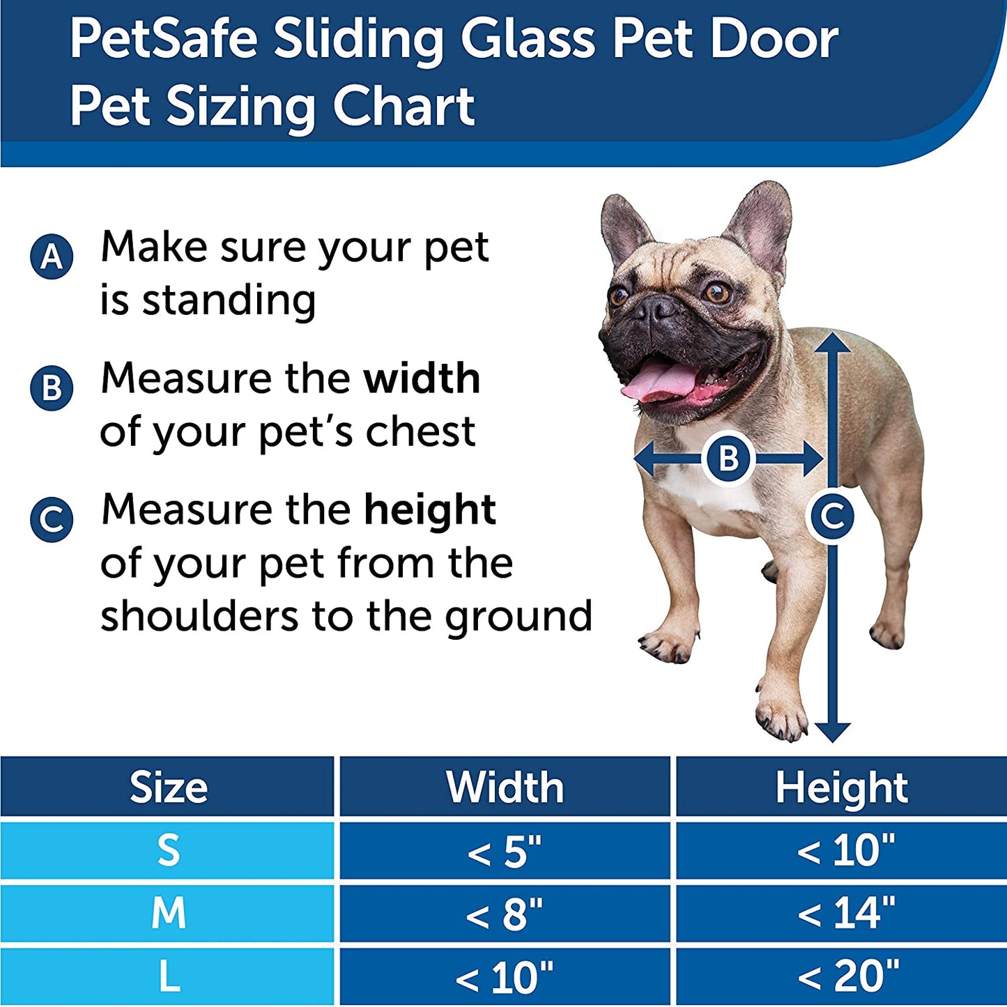 PetSafe 2-Piece Sliding Glass Pet Door 76 13/16-Inch to 81-Inch White, Medium - PPA11-14767