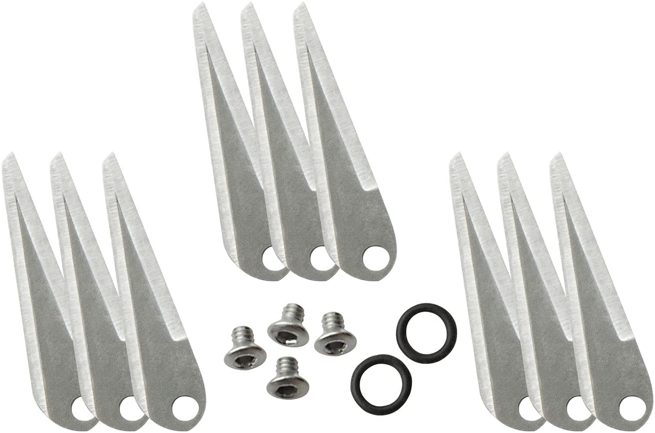 RAMCAT 100 Grain Broadheads Replacement Blades (9 Count), Small, Silver - RCR4000
