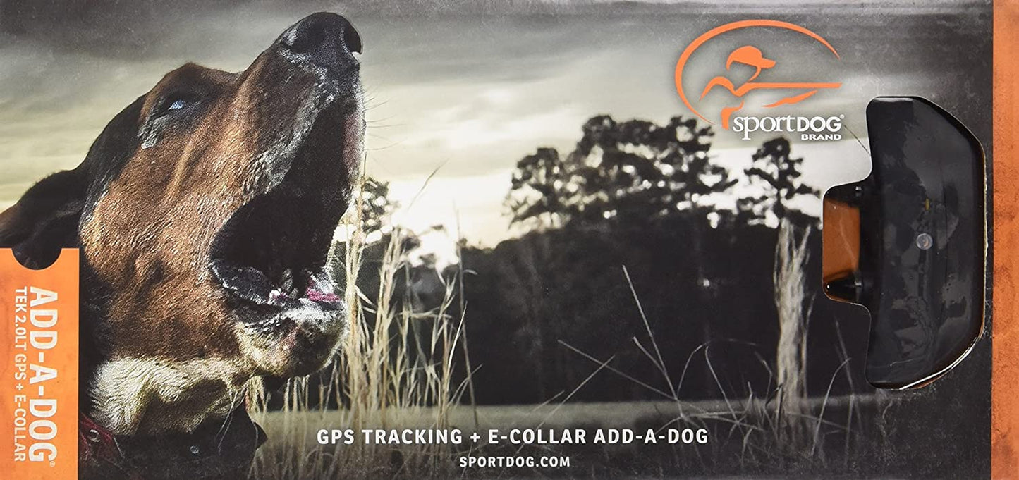 SportDOG Brand TEK Series 2.0 GPS Tracking + E-Collar Add-A-Dog Collar - Additional, Replacement, or Extra Tracking + Training Collar - Waterproof and Rechargeable with Tone, Vibration, and 99 Levels of Shock - TEK-2AD-C