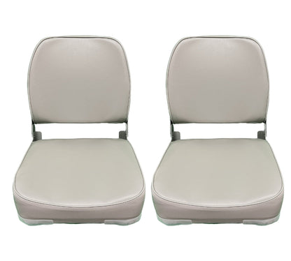 Low-Back Folding Boat Seat (Gray)