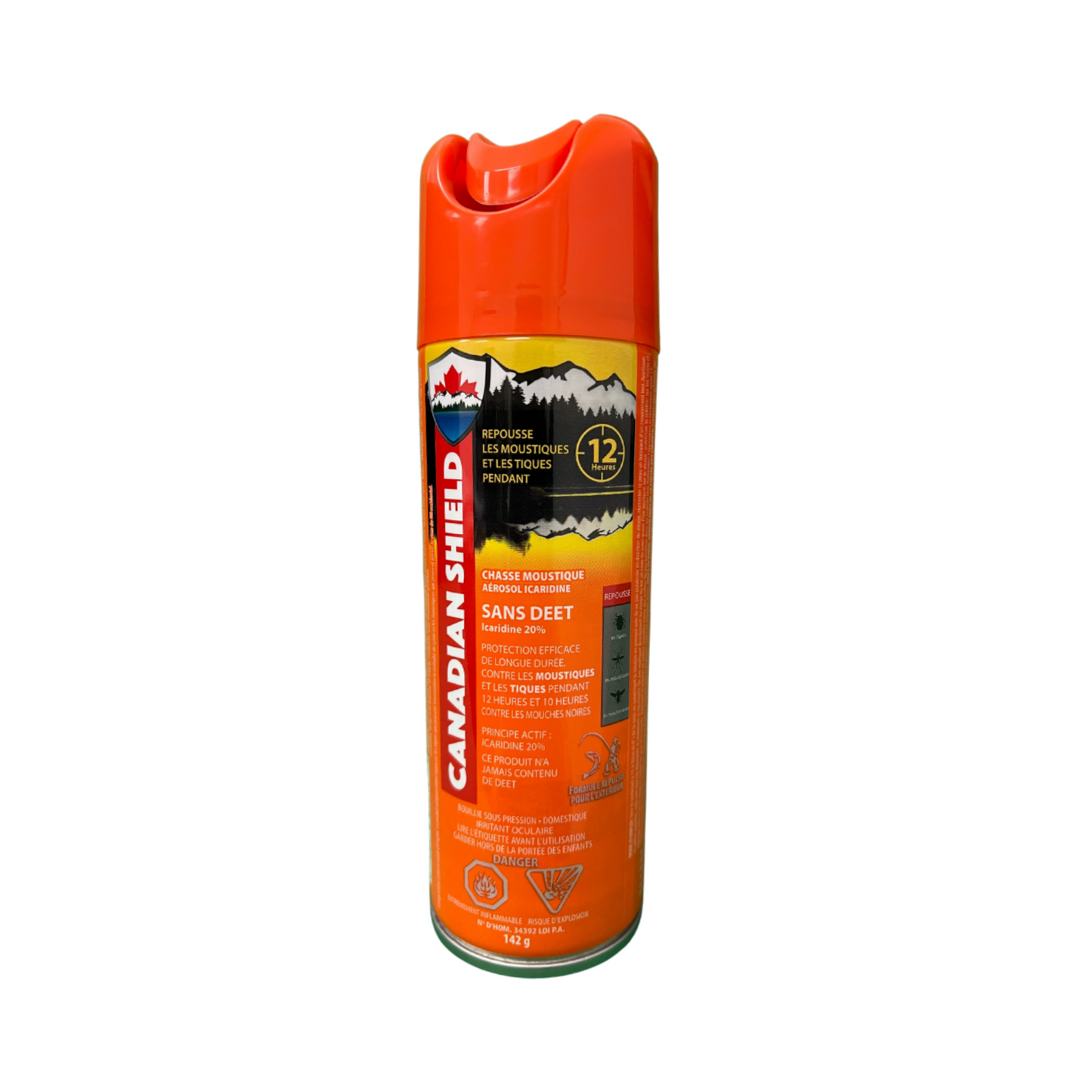Canadian Shield Mosquito & Insect Repellent Aerosol | DEET FREE! | Bug Spray Formulated for Hunting, Fishing, Camping, Family Fun, and Anything Outdoors | Up to 12 Hours of Protection (142G)