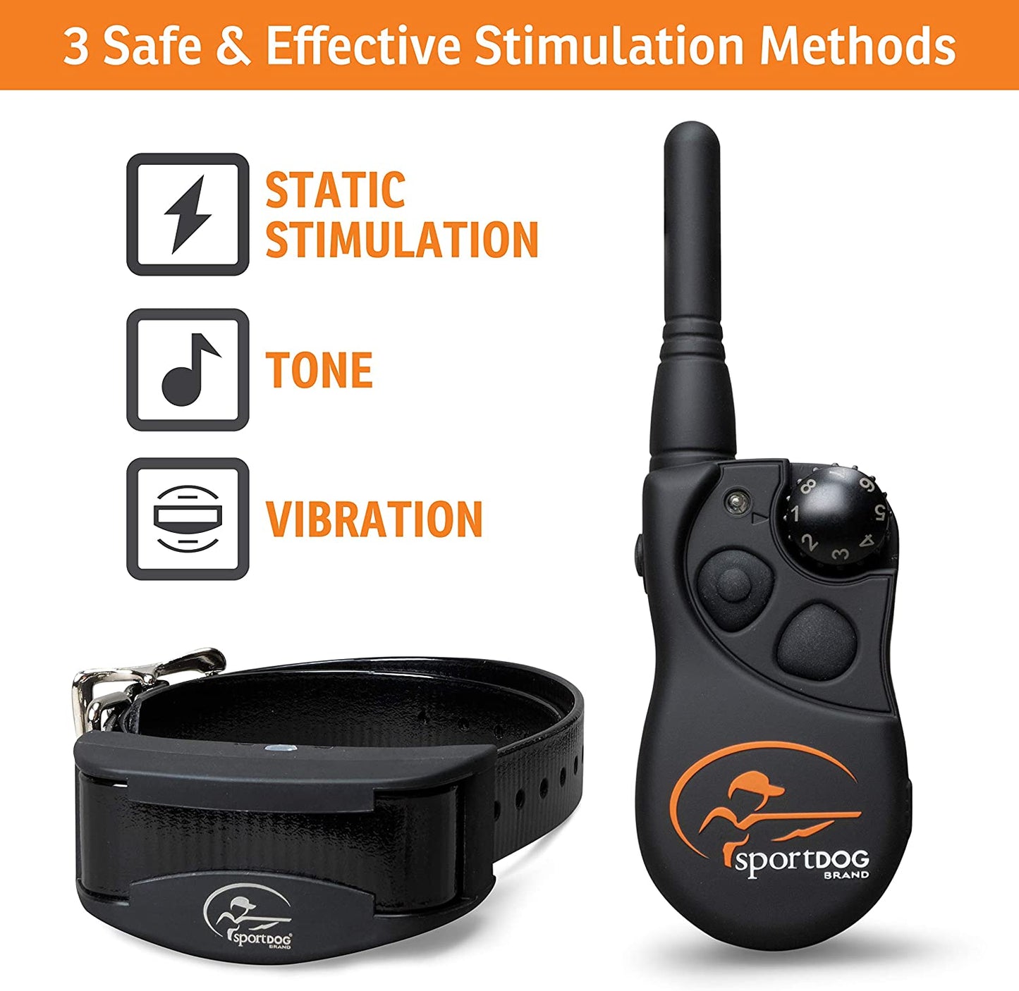 SportDOG Brand YardTrainer Family Remote Trainers - Rechargeable, Waterproof Dog Training Collars with Static, Vibrate, and Tone, 100 Yard Range - YT-100 - YT-100